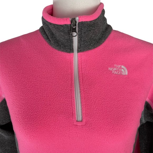 The North Face 1/4 Zip Fleece Pullover Girls - Size XL - Picture 4 of 5